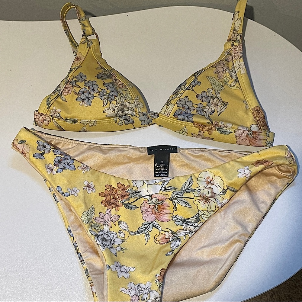 Yellow Floral Bikini